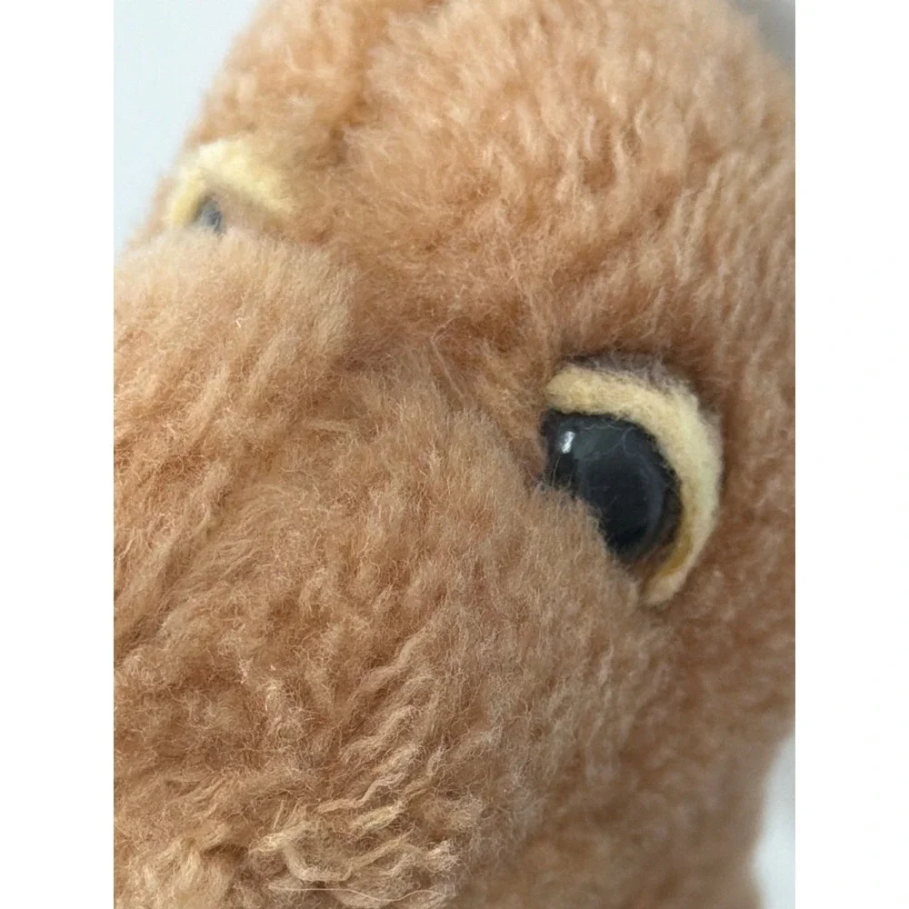 Vintage 1980 R Dakin Dinosaur Plush Tan Brown Apatosaurus Stuffed Animal Toy